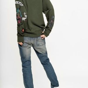 ZADIG&VOLTAIRE Upper Brode Embroidered Sweatshirt